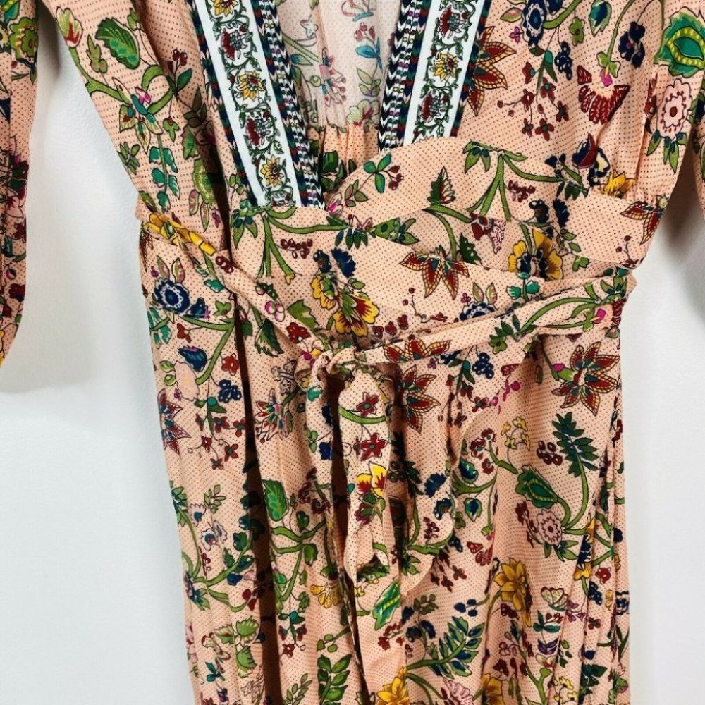 Farm Rio Women's Size Small Maxi Long Wrap Dress - Picture 6 of 9